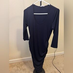 Ingrid & Isabel Navy Maternity Dress